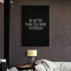 Be Better Motivational Art Frame