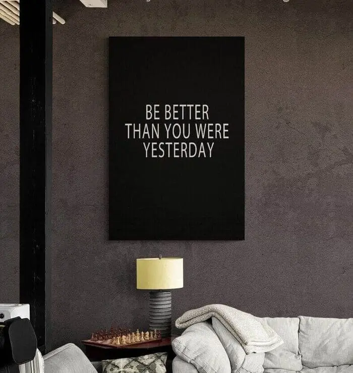 Be Better Motivational Art Frame