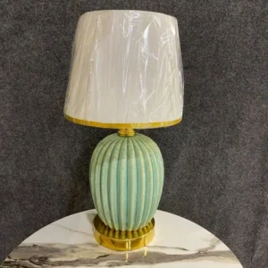 Elegant Mint Green & Gold Table Lamp