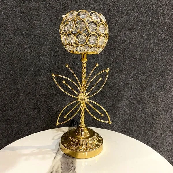 Gold Crystal Table Lamp