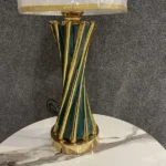 Luxury Gold & Green Table Lamp