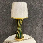 Luxury Gold & Green Table Lamp